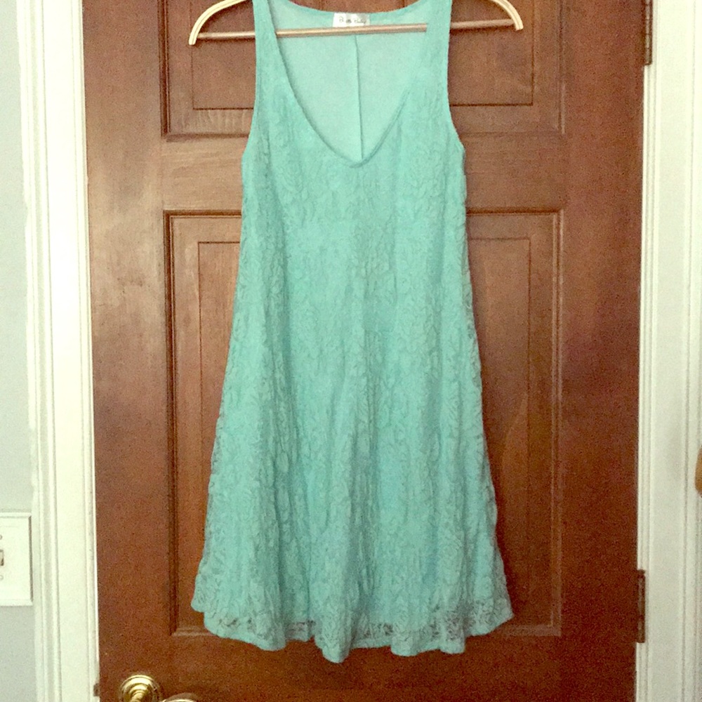 Lace swing dress